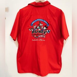 Disney Men’s Embroidered Button-Up Shirt
